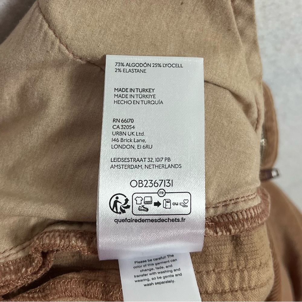 Anthropologie Pilcro The Relaxed Wide Leg Corduroy Pants Size 30 - Picture 6 of 6